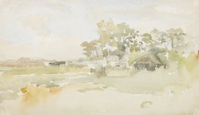 Landschaft mit Bauernhäusern, ca. 1884 von James Abbott McNeill Whistler